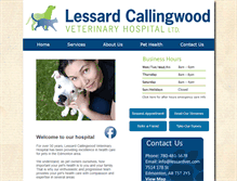 Tablet Screenshot of lessardvet.com